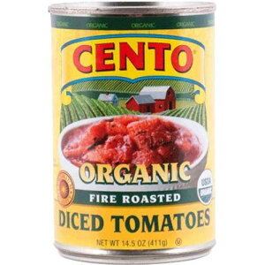 Cento �I�[�K�j�b�N�t�@�C�A�[���[�X�g�_�C�X�g�}�g�A6�p�b�N Cento Organic Fire Roasted Diced Tomatoes, Pack of 6
