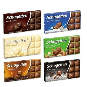 �V���[�Q�b�e�� �h�C�c�`���R���[�g�l�ߍ��킹�i6���j Schogetten Assortment of German Pre-Selected Chocolates (Bundle of 6 bars)