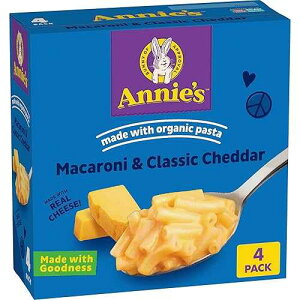 ?? ???? ? ??? ??, ??? ??? ? ?? ??? ??, 4??, 24?? Annie's Homegrown Annie's Macaroni and Classic Cheddar, Made with Organic Pasta and Real Cheese, 4 Ct, 24 oz