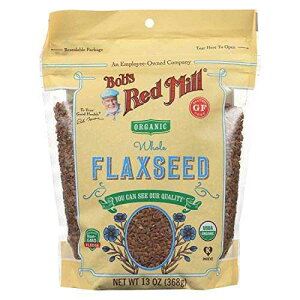 Bob's Red Mill �I�[�K�j�b�N �u���E�� �t���b�N�X�V�[�h�A�Ė����\�ȃX�^���h�A�b�v �o�b�O�A13 �I���X Bob's Red Mill Organic Brown Flaxseeds, Resealable Stand up Bag, 13 OZ