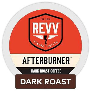 REVV Afterburner, Single-Serve Keurig K-Cup Pods, Dark Roast Coffee, 60 Count