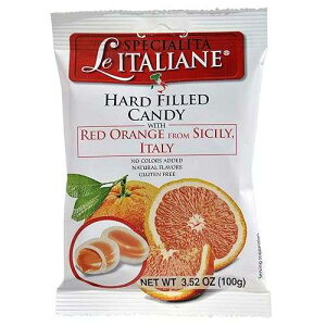 Caramelle Le Specialita Italiane Serra �V�`���A�Y���b�h�I�����W����n�[�h�t�B���L�����f�B�[�A3.52 �I���X (12 �p�b�N) Caramelle Le Specialita Italiane Serra Hard Filled Candy with Red Orange from Sicily, 3.52 Ounce (Pack 