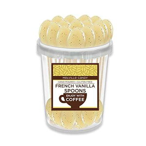 �t�����`�o�j�������̃R�[�q�[�X�v�[�� �n�[�h�L�����f�B�X�^�[���[ (30�{) Melville Candy French Vanilla Flavored Coffee Spoon Hard Candy Stirrer (30 Count)