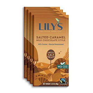 LILY'S Salted Caramel, 2.8 ounce Bars (12 Count, 12 Boxes)