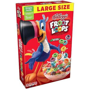 Froot Loops �P���b�O �u���b�N�t�@�X�g�V���A���A�I���W�i���A14.7 �I���X Froot Loops Kellogg�fs Breakfast Cereal, Original, 14.7 Ounce