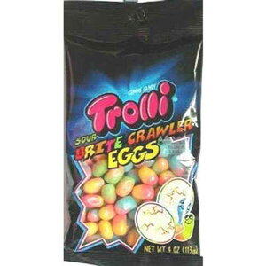Trolli�A�T���[�u���C�g�G�b�O�O�~�A�L�����f�B�[�V�F������ (2�p�b�N) SOUR BRITE EGGS 4 OZ by TROLLI MfrPartNo 12088