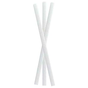 PACKNWOOD 210CHP8WHW - paper straws biodegradable white - pack white paper straws - white smoothie straws - drinking straw - individually wrapped paper straw - (0.3in * 7.75in) - 3000 pcs