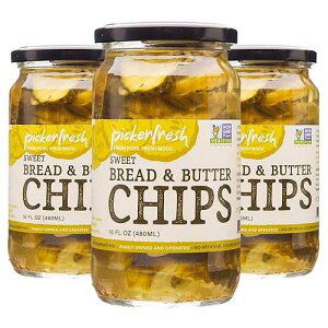 ????? ??? & ?? ? ?? - ??? ??? ??? ? ??? ??? ?? - ??? ?? - Non-GMO, ?? ?? ??? & ??? ??? - 16?? (3? ?) Pickerfresh Bread & Butter Sweet Crinkle Cut Chips Pickles