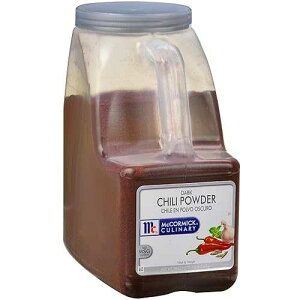 McCormick Culinary Dark Chili Powder, 5.5 lb - One 5.5 Pound Container of Bulk Dark Chili Powder Seasoning for a Sweet, Earthy Flavor, Best on Nachos, Enchiladas, Mexican Dishes and More