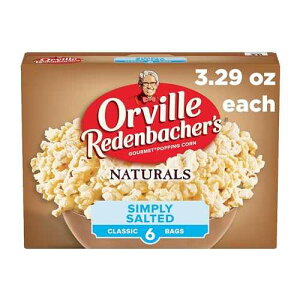 Orville Redenbacher's Orville Redenbacher�fs Microwave Popcorn, Naturals Simply Salted Popcorn, 3g Fiber Per Serving, 3.3 oz., 6-Count