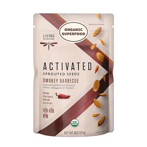 ?? ???? ??? ?? ???? ?: ??? ??? ? NonGMO ? ??? ?? ? ?? ? ??? ? ?? ? 8?? ?? Living Intentions Organic Sprouted Sunflower Seeds: Smokey Barbeque ? NonGMO ? Gluten Free ? Veg