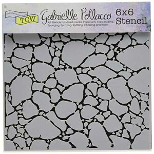 CRAFTERS WORKSHOP �L�@���}�X�N �e���v���[�g�A6 x 6 �C���` CRAFTERS WORKSHOP Organic Matter Mask Template, 6 by 6