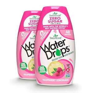 SweetLeaf Water Drops, Raspberry Lemonade ? Sugar-Free Water Enhancer Drops, Stevia & Monk Fruit Sweetener Water Flavoring, 1.62 Fl Oz (Pack of 2)