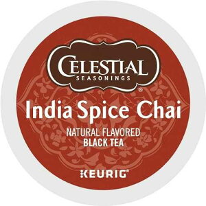 Celestial Seasonings Single-Serve K-Cup Pods, Original India Spice Chai Tea, Box Of 24