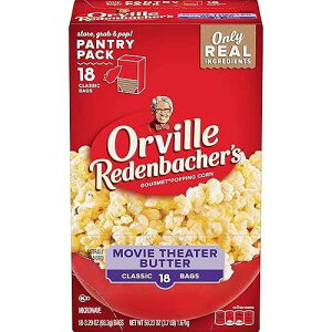 Orville Redenbacher's Movie Theater �o�^�[�d�q�����W�|�b�v�R�[���A(3.29 �I���X�̑� 18 ��) 59.23 �I���X�A4 �p�b�N Orville Redenbacher's Movie Theater Butter Microwave Popcorn, (18 Count of 3.29 oz Bags) 59.23 oz, Pack o
