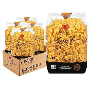 Garofalo No.87 ���W�A�g�[�� �Z�����i �p�X�^ - 16 �I���X (4 �p�b�N) Garofalo - Premium Durum Wheat Semolina Radiatori Pasta Italian Made, Bronze-Drawn, Al-Dente, One-Ingredient Pasta (4 pack)