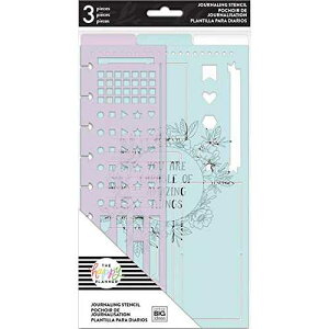 me & my BIG ideas Journal Stencils - The Happy Planner Scrapbooking Supplies - Journaling Theme - Add Lines or Checklists with Boxes and Circles - Makes Planning Easy - 3 Pieces