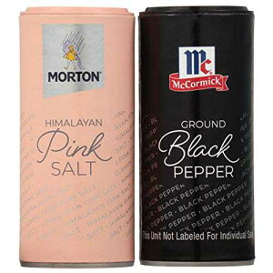 ?? ??? ?? - ???? ?? ?? (4 ??) & ??? ?? ?? (1.25 ??), ?? ? ???? 2?? ?? Morton Shaker Set - Himalayan Pink Salt (4 oz) & McCormick Ground Pepper (1.25 oz), 2-Piece Set for