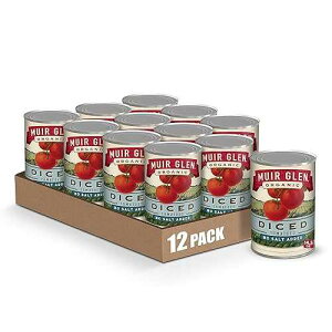 Muir Glen Organic Diced Canned Tomatoes, 28 oz. (Pack of 12)