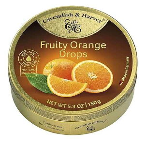 ???? & ?? | ??? ??? ?? ?? ??? | 5.3?? ? Cavendish & Harvey | Fruity Orange Hard Candy Drops | 5.3 Ounce Tin