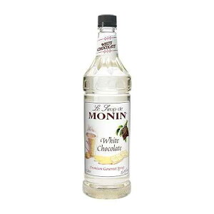 Monin - White Chocolate Syrup / Premium Syrup for Lattes, Mochas & More / Clean Label with No Artificial Flavors, No Artificial Preservatives (BPA-Free Plastic Bottle, 1 Liter)