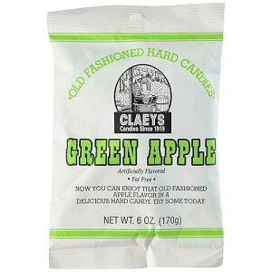 Claey's �O���[���A�b�v�� �n�[�h�L�����f�B (2��) Claeys Claey's Green Apple Hard Candy (2 Bags)