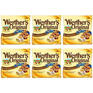 Werther's �I���W�i�� �L�������� �R�[�q�[ �V���K�[�t���[ �n�[�h �L�����f�B�[�A1.46 �I���X (6 �p�b�N) Werther's Original Caramel Coffee Sugar Free Hard Candies, 1.46 oz (Pack of 6)
