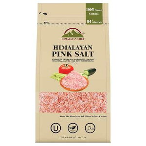 ???? ?? ?? ???? ??, ?? ??, ?? ???? - 2??? (2??? ?) Himalayan Chef Pink Himalayan Salt Coarse Grain, 2 lbs Bag - Pure, Natural, Kosher, Mineral-Rich, Ideal for Grinder Refills, Cookin