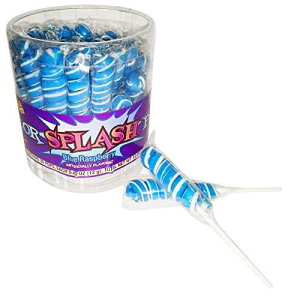 COLORSPLASH �����|�b�v �W���[�A�|�b�v 30 �A12.69 �I���X�A�u���[ ���Y�x���[ COLORSPLASH LOLLIPOPS Jar, 30 Pops, 12.69 oz, Blue Raspberry