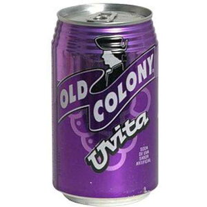OLD COLONY UVA - �v�G���g���R�̂��C�ɓ���O���[�v�t���[�o�[�\�[�_ - 12 �I���X�� - 8 �p�b�N OLD COLONY UVA - Puerto Rico's Favorite Grape Flavored Soda - 12 oz cans - 8 Pack