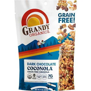 Grandyoats �I�[�K�j�b�N �O���m�[���A�`���R���[�g �`�����N �R�R�m�[���A9 �I���X Grandy Organics Grandyoats Organic Granola, Chocolate Chunk Coconola, 9 Oz