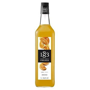 1883 Orange Syrup for Drinks, Made in France, 1 Liter Glass Bottle 1883 MAISON ROUTIN 1883 Orange Syrup for Drinks, Made in France, 1 Liter Glass Bottle