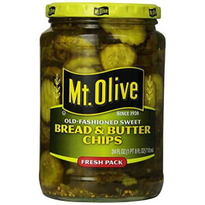 MT �I���[�u�u���b�h�A���h�o�^�[�`�b�v�X�A24�I���X MT. Olive Bread and Butter Chips, 24 oz