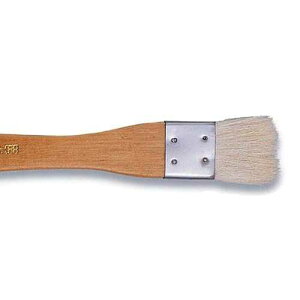 ���F �w�C�N �t���b�g�E�H�b�V���u���V �����t�F�����t�� �r�і� 1�C���` (BFC1) Yasutomo Hake Flat Wash Brush with Metal Ferrule, Sheep Hair Bristles, 1 inch (BFC1)