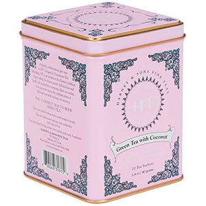 Harney & Sons �J�t�F�C������Β� �R�R�i�b�c�ʓ��� 20�� Harney & Sons Caffeinated Green Tea with Coconut Tin 20 Sachets