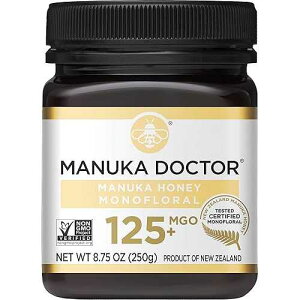 Manuka Doctor - MGO 125+ Manuka Honey Monofloral, 100% Pure New Zealand Honey. Certified. Guaranteed. Raw. Non-GMO (8.75 oz)