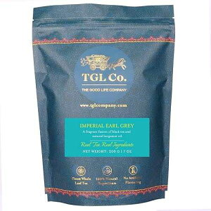TGL Co. The Good Life Company TGL Imperial Earl Grey Tea, A Classic and Aromatic Black Tea for Stress Relief - 7 oz (Makes 100 Cups) with Black Tea, Natural Bergamot Oil