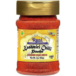 Rani Brand Authentic Indian Products Rani Kashmiri Chilli Powder (Deggi Mirch, Low Heat) Ground Indian Spice 85g PET Jar ~ All Natural | Salt-Free | Vegan | Kosher | Gluten Friendly | Perfect for Deviled Eggs