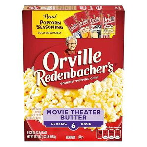 19.74 Ounce (Pack of 1), Orville Redenbacher's Movie Theater Butter Popcorn, 3.29 Oz, 6 Ct