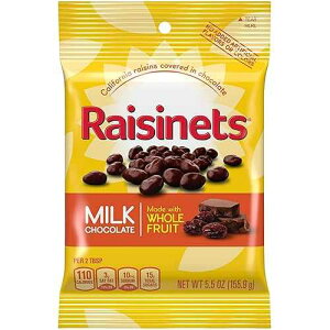 Raisinets Milk Chocolate Covered Raisins, Individually Wrapped Bulk Ferrero Candy, 5.5 oz Bags (Pack of 12)