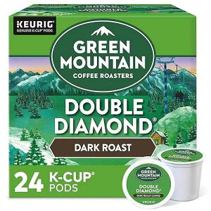 Green Mountain Coffee Roasters �_�u���_�C�������h�A�V���O���T�[�u�L���[���O K �J�b�v�|�b�h�A�_�[�N���[�X�g�R�[�q�[�A24 �� Green Mountain Coffee Roasters Double Diamond, Single-Serve Keurig K-Cup Pods, Dark Roast Co