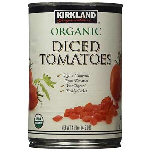 �J�[�N�����h �V�O�l�`���[ �I�[�K�j�b�N �_�C�X�g�}�g�A7.25 �|���h Kirkland Signature Organic Diced Tomatoes, 7.25 Pound