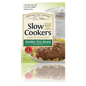 Orrington Farms �X���[�N�b�J�[ �|�b�g���[�X�g�V�[�Y�j���O�A2.5�I���X (12�p�b�N) Orrington Farms Slow Cookers Pot Roast Seasoning, 2.5 Ounce (Pack of 12)