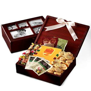 Broadway Basketeers Photo Gift Box with Lid, Gifts Gourmet Food - Teas, Cocoas, Cookies, Snacks & Sweets Care Package for Women, Men, Holiday, Families, Memory Box for Thinking of You, Get Well, Anniversary,