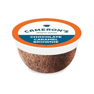 Cameron's Coffee �V���O���T�[�u�|�b�h�A�t���[�o�[�t���A�`���R���[�g�L���������u���E�j�[�A12 �� (1 �p�b�N) Cameron's Coffee Single Serve Pods, Flavored, Chocolate Caramel Brownie, 12 Count (Pack of 1)