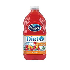 Ocean Spray Diet Cran-Mango Cranberry Mango Juice Drink, 64 Fl Oz Bottle (Pack of 1)