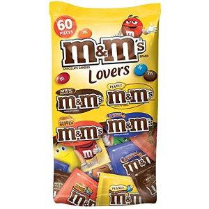 M&M'S ���o�[�Y �`���R���[�g �L�����f�B �y�����T�C�Y �o���G�e�B�A�\�[�g�~�b�N�X�o�b�O�A33.08�I���X 60�� M&M'S Lovers Chocolate Candy Fun Size Variety Assorted Mix Bag, 33.08-Ounce 60 Pieces