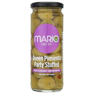 Mario Camacho Foods �s�����g�ʂ�����݃N�C�[���p�[�e�B�[�I���[�u�A10�I���X Mario Camacho Foods Pimento Stuffed Queen Party Olives, 10 Ounce (Pack of 6)