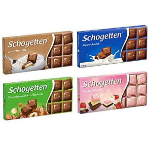 �V���[�Q�b�e�� �h�C�c �`���R���[�g �o���G�e�B �p�b�N 4 �o�[ (�o���G�[�V���� #5) Tastes of Germany Schogetten German Chocolate Variety Pack of 4 Bars (Variation #5)