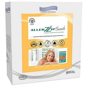 �v���e�N�g�E�A�E�x�b�h �A�����W�b�v �X���[�X �}�b�g���X �P�[�X�����g�A�N�C�[�� Protect-A-Bed AllerZip Smooth Mattress Encasement, Queen